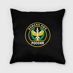 Подушка квадратная ПВО России, цвет: 3D-принт