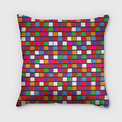 Подушка квадратная Color cubes, цвет: 3D-принт