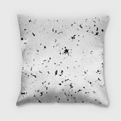 Подушка квадратная Текстура черно-белая, цвет: 3D-принт