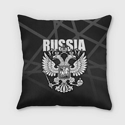 Подушка квадратная Russia - герб РФ, цвет: 3D-принт