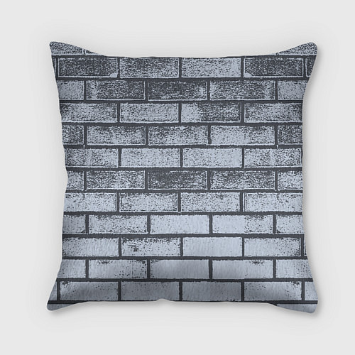 Подушка квадратная Grey wall / 3D-принт – фото 2