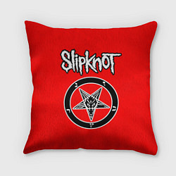 Подушка квадратная Slipknot - пентаграмма, цвет: 3D-принт