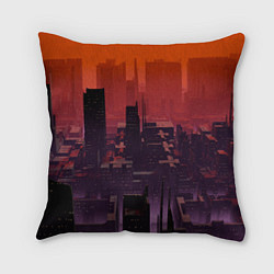 Подушка квадратная Секретный город, цвет: 3D-принт