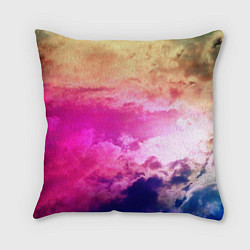 Подушка квадратная Разноцветное небо