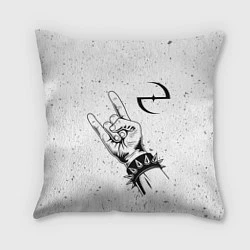 Подушка квадратная Evanescence и рок символ, цвет: 3D-принт