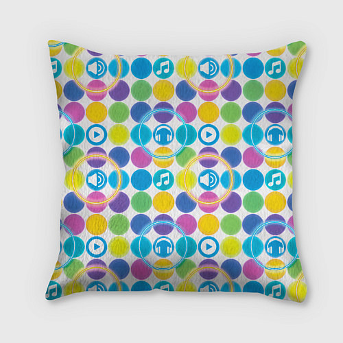 Подушка квадратная В ритме своего бита / 3D-принт – фото 2