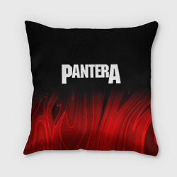 Подушка квадратная Pantera red plasma, цвет: 3D-принт