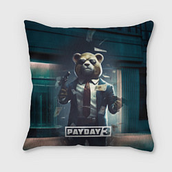 Подушка квадратная Payday 3 bear, цвет: 3D-принт