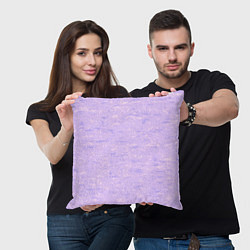 Подушка квадратная Текстура лавандовый горизонтальный, цвет: 3D-принт — фото 2