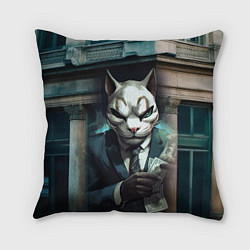 Подушка квадратная Payday cat