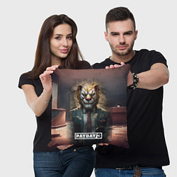 Подушка квадратная Payday 3 lion, цвет: 3D-принт — фото 2