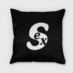 Подушка квадратная SEX надпись, цвет: 3D-принт