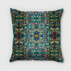 Подушка квадратная Сказочная мозаика, цвет: 3D-принт