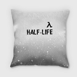 Подушка квадратная Half-Life glitch на светлом фоне: символ сверху, цвет: 3D-принт