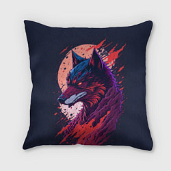 Подушка квадратная Нейросетевой волк, цвет: 3D-принт
