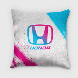 Подушка квадратная Honda neon gradient style, цвет: 3D-принт