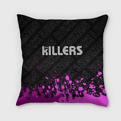 Подушка квадратная The Killers rock legends: символ сверху, цвет: 3D-принт