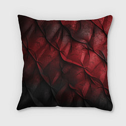 Подушка квадратная Black red texture, цвет: 3D-принт