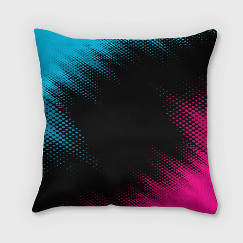 Подушка квадратная Suzuki - neon gradient / 3D-принт – фото 2