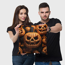 Подушка квадратная Pumpkin Halloween, цвет: 3D-принт — фото 2