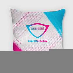 Подушка квадратная Genesis neon gradient style, цвет: 3D-принт