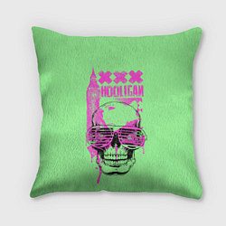 Подушка квадратная Hooligan - skull, цвет: 3D-принт