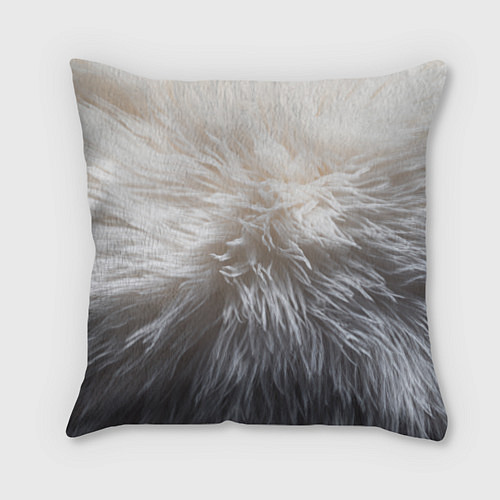 Подушка квадратная Брутальный бегемот / 3D-принт – фото 2