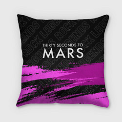 Подушка квадратная Thirty Seconds to Mars rock legends: символ сверху, цвет: 3D-принт