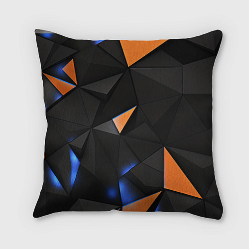Подушка квадратная CSGO orange style / 3D-принт – фото 2