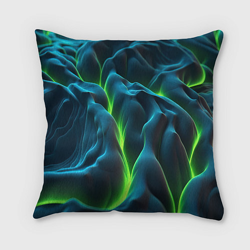 Подушка квадратная CSGO green texture / 3D-принт – фото 2