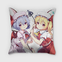 Подушка квадратная Touhou Project Ремилия и Фландр Скарлет, цвет: 3D-принт