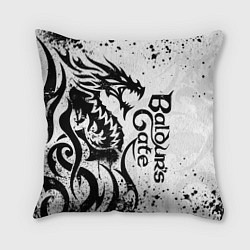 Подушка квадратная Балдурс гейт 3 - дракон, цвет: 3D-принт