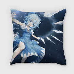 Подушка квадратная Touhou Project Cirno, цвет: 3D-принт