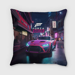 Подушка квадратная Forza night racing, цвет: 3D-принт