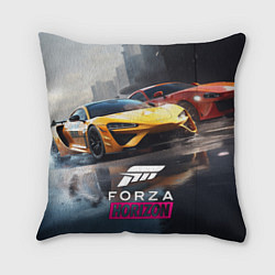 Подушка квадратная Forza Horizon, цвет: 3D-принт