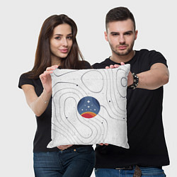 Подушка квадратная Эмблема созвездия, цвет: 3D-принт — фото 2