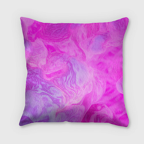 Подушка квадратная Розовая текстура / 3D-принт – фото 2