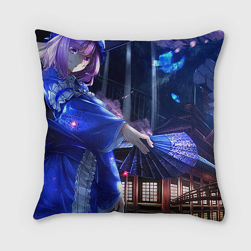 Подушка квадратная Touhou Project Ююко / 3D-принт – фото 2