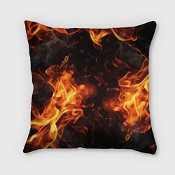 Подушка квадратная Fire style, цвет: 3D-принт