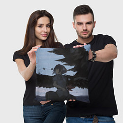 Подушка квадратная Touhou Project Aya Шамеймару, цвет: 3D-принт — фото 2