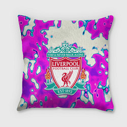 Подушка квадратная Ливерпуль спорт клуб, цвет: 3D-принт