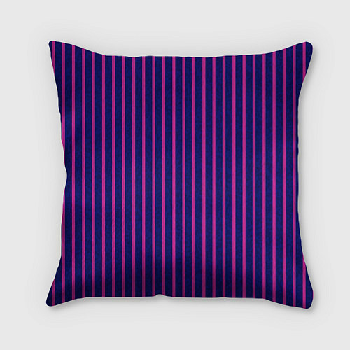 Подушка квадратная Фиолетовый полосатый / 3D-принт – фото 2