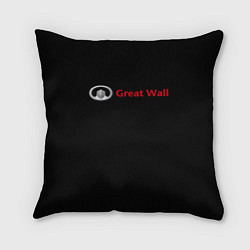 Подушка квадратная Great Wall auto, цвет: 3D-принт