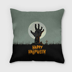 Подушка квадратная Halloween - рука мертвеца, цвет: 3D-принт