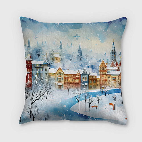 Подушка квадратная Новогодний дракон 2024 / 3D-принт – фото 2