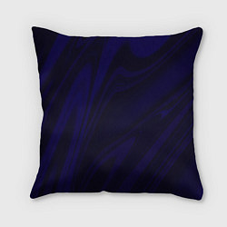 Подушка квадратная Абстракция ночной тёмно-синий, цвет: 3D-принт