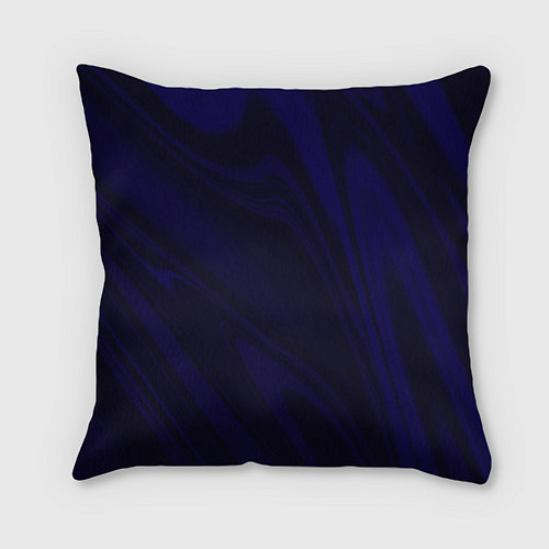 Подушка квадратная Абстракция ночной тёмно-синий / 3D-принт – фото 2