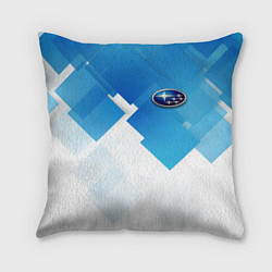 Подушка квадратная Subaru art, цвет: 3D-принт
