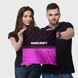 Подушка квадратная Minecraft pro gaming посередине, цвет: 3D-принт — фото 2