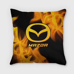 Подушка квадратная Mazda - gold gradient, цвет: 3D-принт